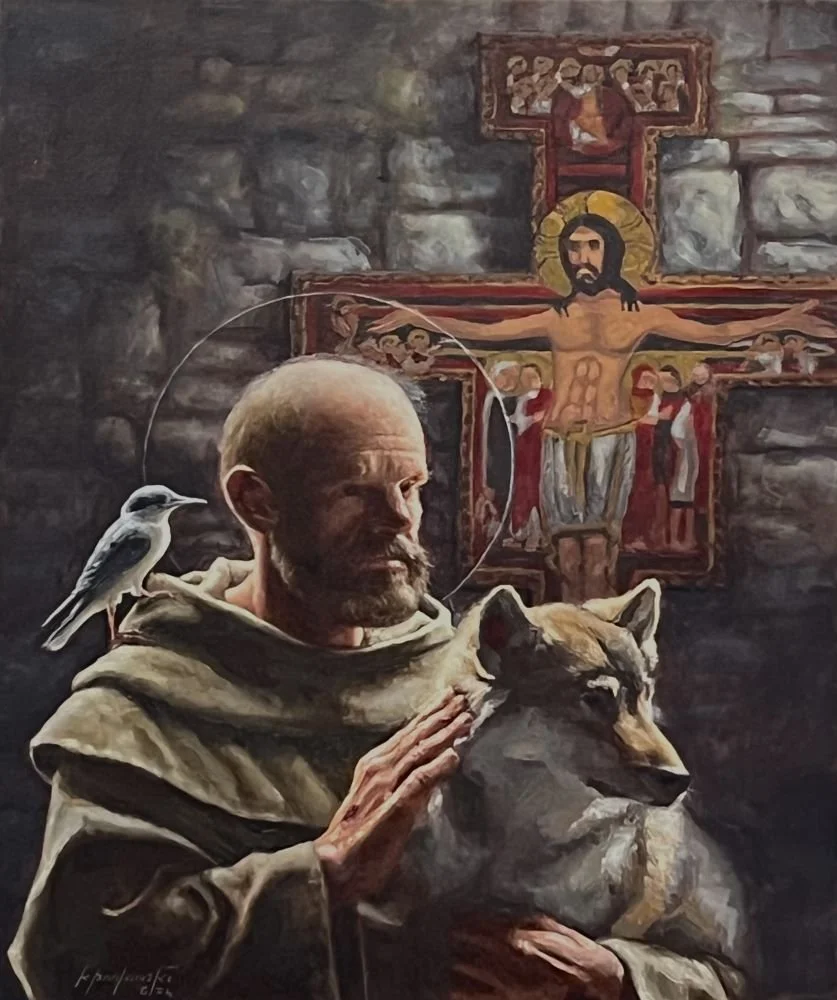 St. Francis of Assisi Original Oil Painting — Paradise Found Studio